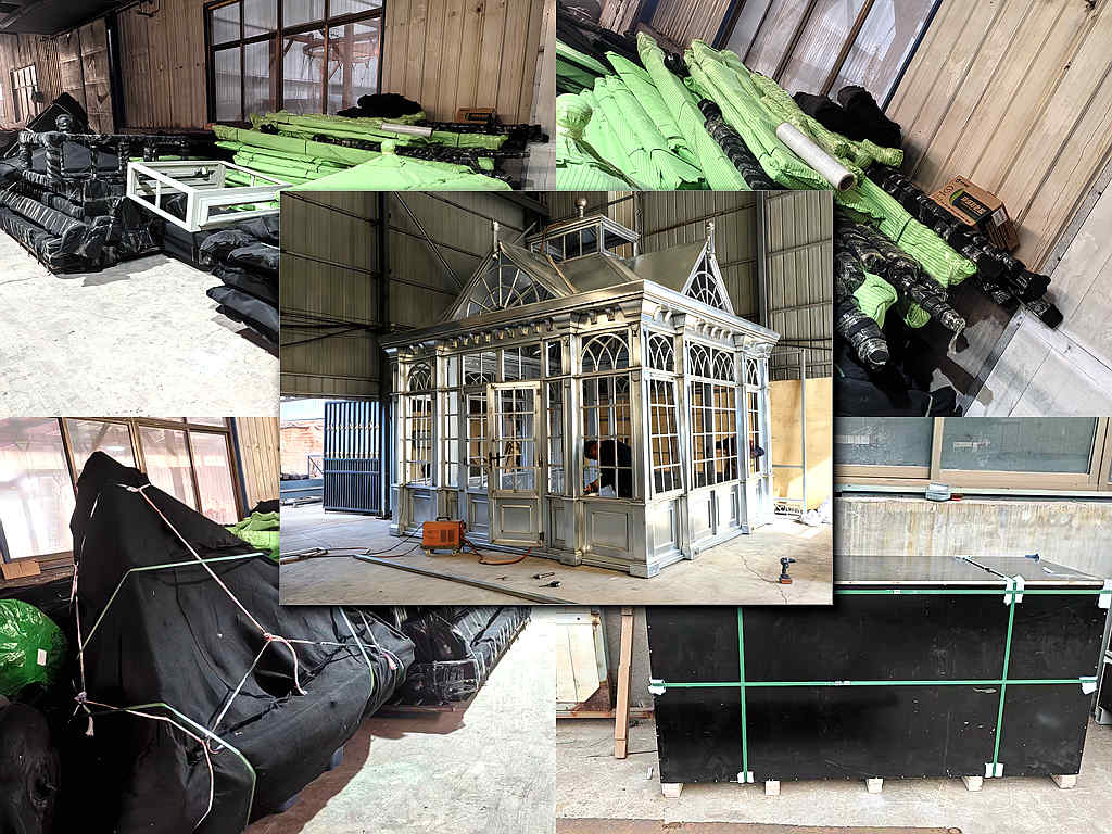 Petite Serre Victorienne de Luxe : Emballée pour les Jardins Américains